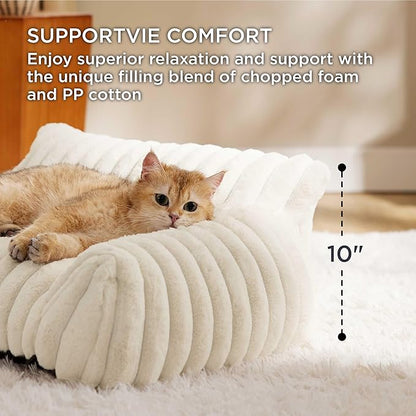 Bedsure ComfyFleece™ Cute Cat Couch - Image 3