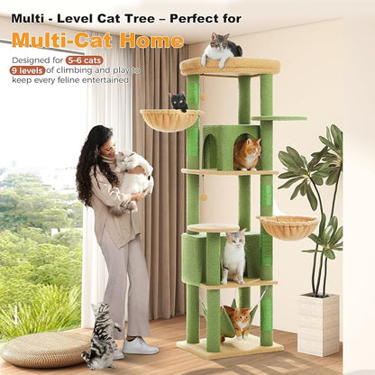 71.2" Large Cat Tree for Multi-Cat Households - Image 5