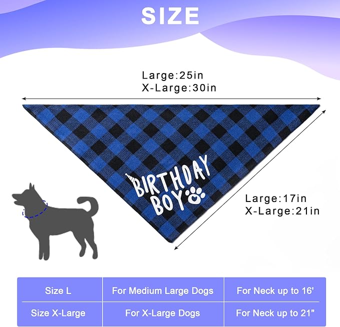 Dog Cat Birthday Party Supplies, Dog Cat Birthday Decorations Hat Bandana Bow - Image 3