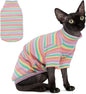PUMYPOREITY Sphynx Cat Clothes, Turtleneck Sphynx Cat Sweaters, Cat Clothes by PUMYPOREITY