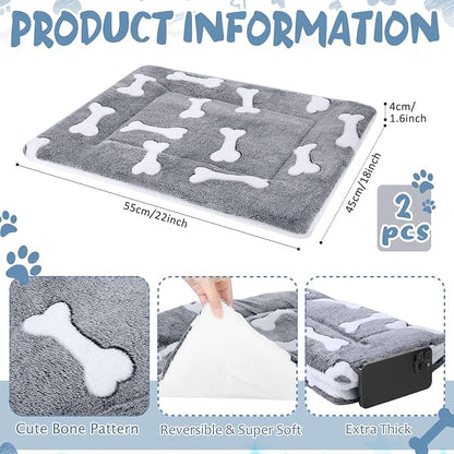 VitalCozy 2 Pack Self Warming Cat Mat Self Heating Pad Bed Reversible Machine - Image 2