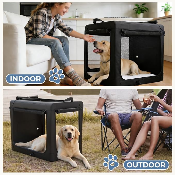 DUMOS Dog Crate 42 Inch Travel Cat Pet Carrier - Image 4