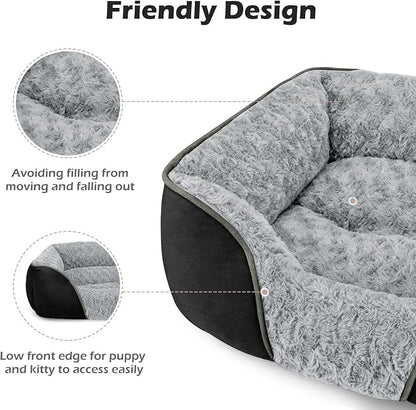 INVENHO Medium Dog Bed Rectangle Washable Orthopedic Soft Calming Sleeping Pet - Image 5