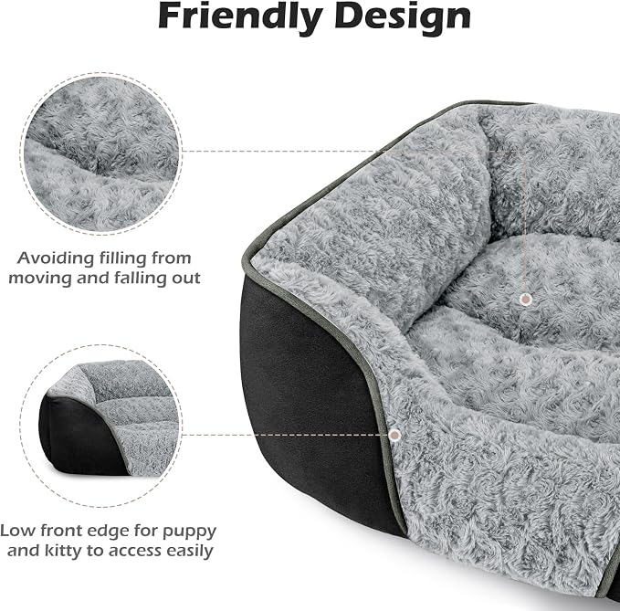 INVENHO XX-Large Dog Bed Rectangle Washable Orthopedic Soft Calming Sleeping - Image 5