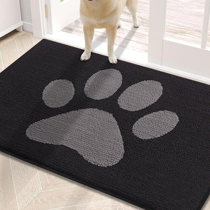 Buganda Dog Door Mat for Muddy Paws, Absorbent Dirt Trapper Non Slip Indoor by Buganda