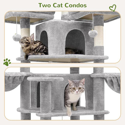 Globlazer Big Cat Tower for Indoor Cats, 80inch Cat Tower for Multiple Adult - Image 4