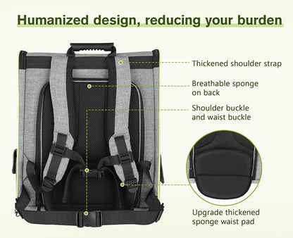 Pecute Cat Backpack Carrier XL, Expandable Pet Backpack Curtain Design - Image 5
