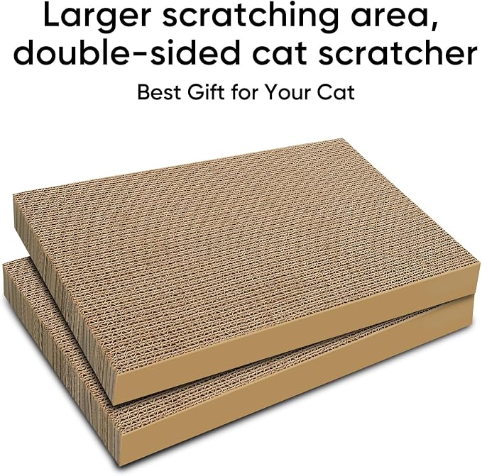 AGYM Cat Scratchers 8 Packs Refill Cat Scratching Pad Cardboard - Image 4