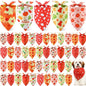 Weewooday 50 Pcs Thanksgiving Fall Dog Bandanas Bulk Pumpkin Maple Leaves by Weewooday
