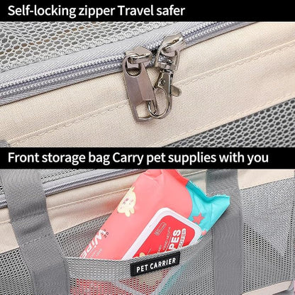 Airline Approved Pet Carrier for Cats and Small Dogs, Breathable and - Image 5