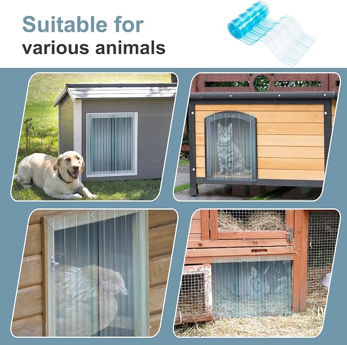 Uross Dog Door Replacement Flaps -5.9 FT x 7.9 in Ruff Weather DIY Cat Door Flap - Image 6