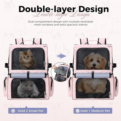 Lekebobor Double Cat Backpack Carrier - Image 2