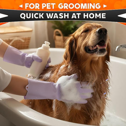 Cat & Dog Washing Gloves for Bathing – 2-in-1 Design Dog Scrubbing Gloves for - Image 8