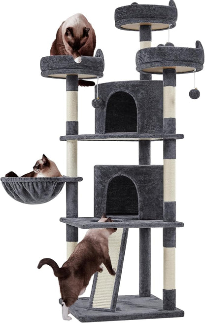 Yaheetech | 68.5in Cat Tree | for Large Cats | Multi-Level Cat Tower by Yaheetech