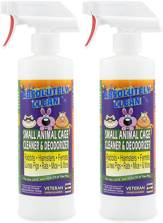 Amazing Small Animal Cage Cleaner, Just Spray/Wipe, Easily Removes Messes & by AbsolutelyClean