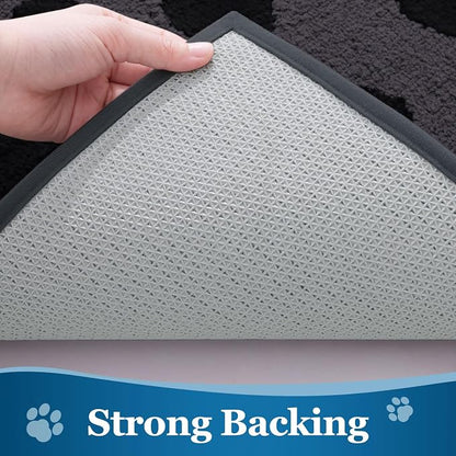 Buganda Dog Door Mat for Muddy Paws, Absorbent Dirt Trapper Washable Indoor - Image 5