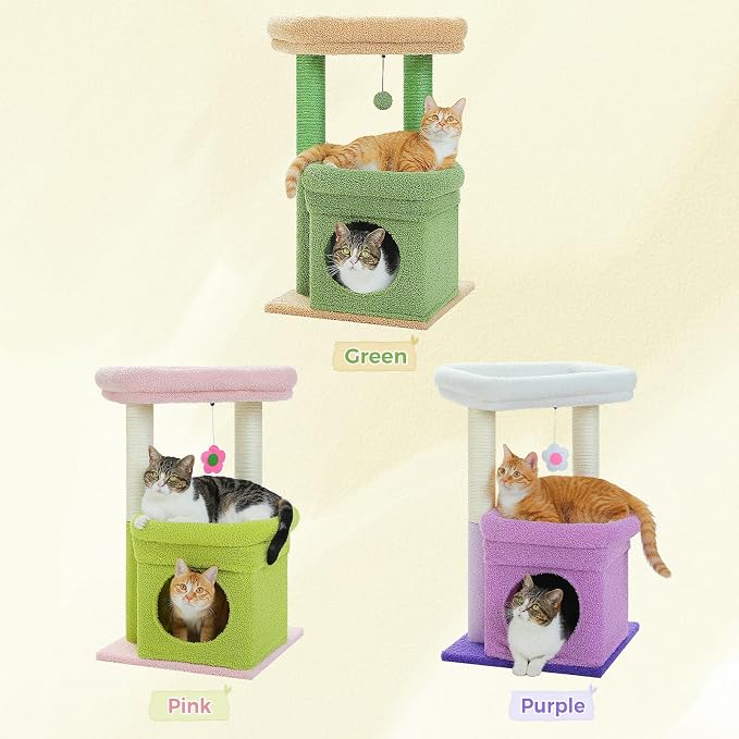 PEQULTI Cat Tree Flower Cat Tower - Image 4
