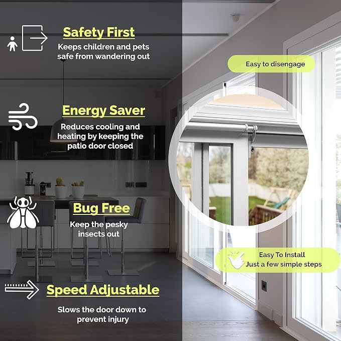 Slideback- Self Closing Sliding Patio Door Closer - Image 2