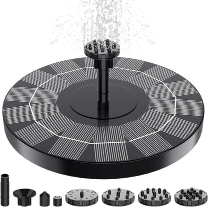 2.5W Solar Bird Bath Fountain Pump, Solar Fountains, Solar Powered Water by Unknown