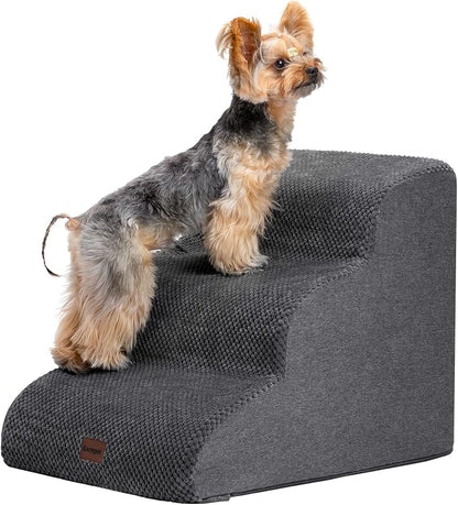 Dog Stairs for Couch Sofa and Chair, 3-Step Dog Steps for Small Dogs and Cats by Garnpet