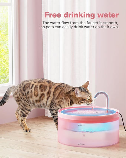 Pink Cat Water Fountain:with 6 Carbon Filters + 3 Sponge Filters - Image 7