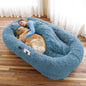 Human Dog Bed, Washable Faux Fur Pet Bed by WROS