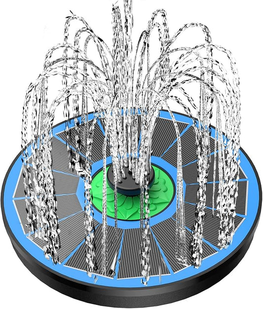Yzert Solar Fountain Full Glass Panel No Battery, 3.5W Solar Bird Bath Fountains by Yzert