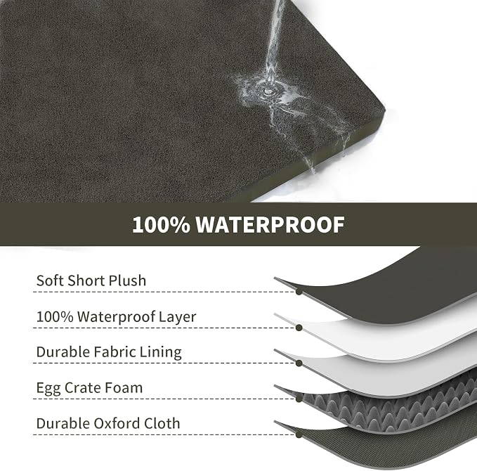 Flat Extra Large Dog Bed, Jumbo Waterproof Dog Bed - Image 7