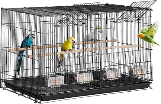 VEVOR 30-inch Flight Bird Cage, Stackable Divided Small Parakeet Cage by VEVOR