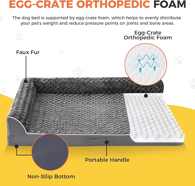 Dog Bed Large Sized Dogs, Orthopedic Dog Bed - Image 2