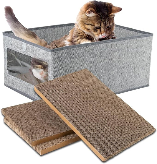 Kichwit Large Cat Scratching Pads, Reversible Cat Scratching Board, 16.5" x by Kichwit