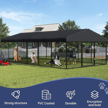 Large Outdoor Dog Enclosure, Heavy Duty Dog Cage - Image 6
