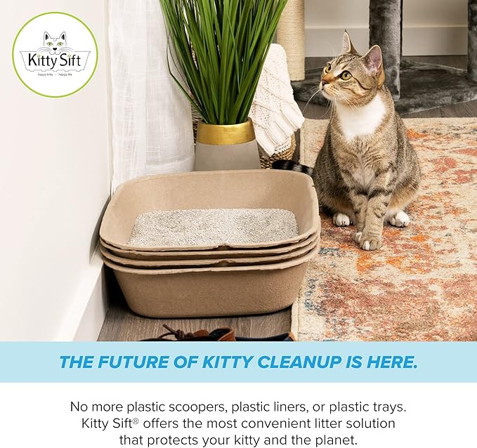 Kitty Sift Disposable Sifting Cat Litter Box Jumbo, Durable and Portable - Image 11