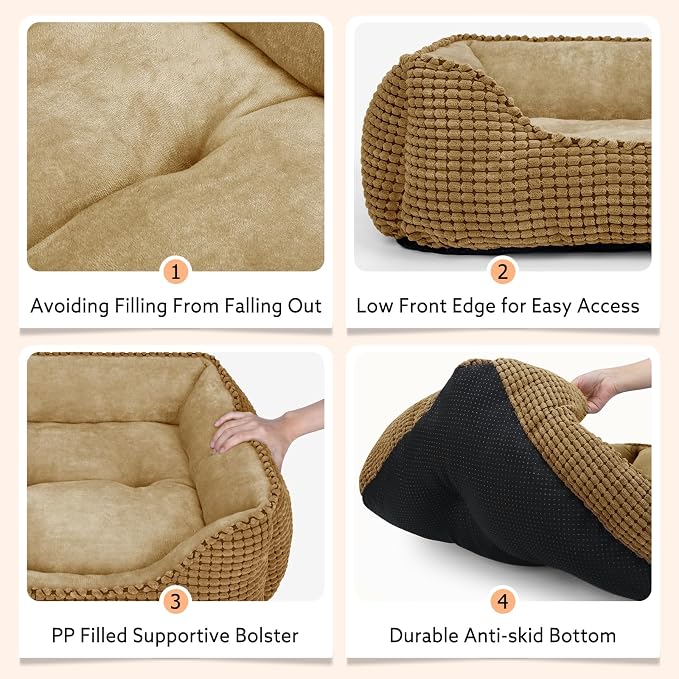 MIXJOY Rectangle Washable Orthopedic Dog Bed - Image 5