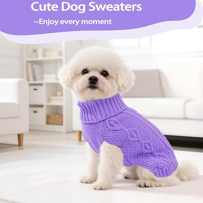 Small Dog Sweater Dog Clothes for Small Dogs Winter Puppy Clothes Warm Pet Cat - Image 2