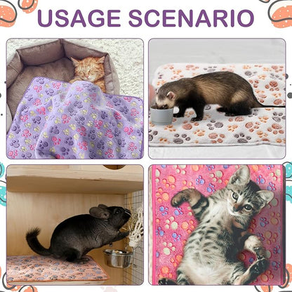 Hestya 4pcs Waterproof Dog Puppy Pads Soft Cat Blanket Dog Sleeping Mat - Image 4
