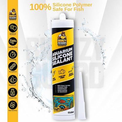 Aquarium Silicone Sealant Clear 2x10.14 Fl oz Cartridge - Image 2