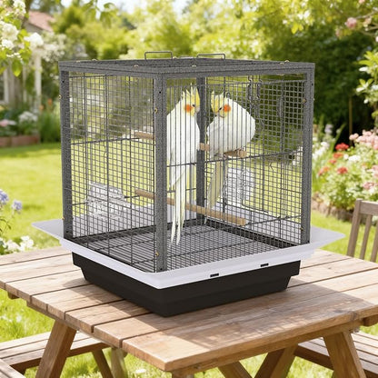 Garvee Small Bird Cage with Playground Stand, 20 Inch High Travel Bird Cage - Image 7