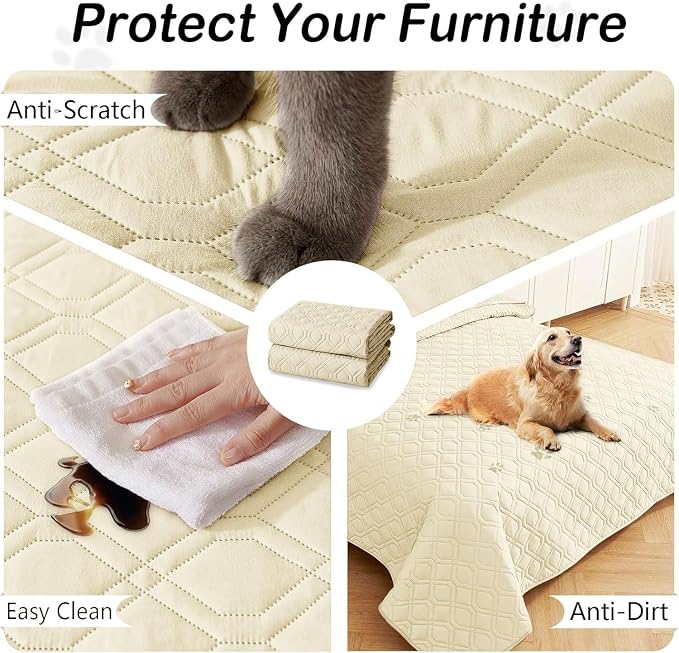 hyha Waterproof Dog Bed Blanket, Soft Pet Blankets, Waterproof Couch Cover - Image 5