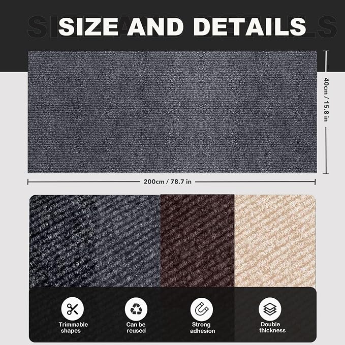 78.7"X15.8" Self-Adhesive Cat Scratching Mat - Image 6