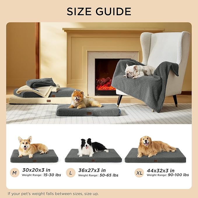 Bedsure Self Warming Dog Bed for Medium Dogs - Image 5