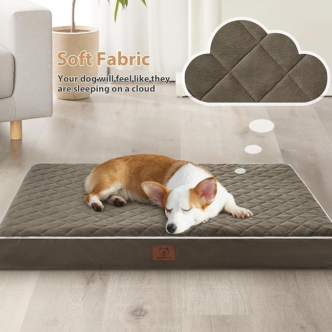 WNPETHOME Orthopedic Dog Bed for Crate, Waterproof Extra Large Dogs Bed - Image 2