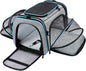Airline Approved Pet Carrier, Large Soft Sided Pet Travel TSA Carrier 4 Sides by MASKEYON