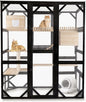 Large Catio Outdoor Cat Enclosure Window 73" H Walk-in Cat House Kitty Cage by FunXplore