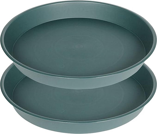 2 Pack of Bird Bath Bowl 12", 1.6" Depth, 10 12 inch Birdbath Bowls Dish Only by Bleuhome