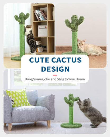 Made4Pets 34" Tall Cat Scratching Post, Cactus Cat Scratcher Kitten Scratching - Image 8