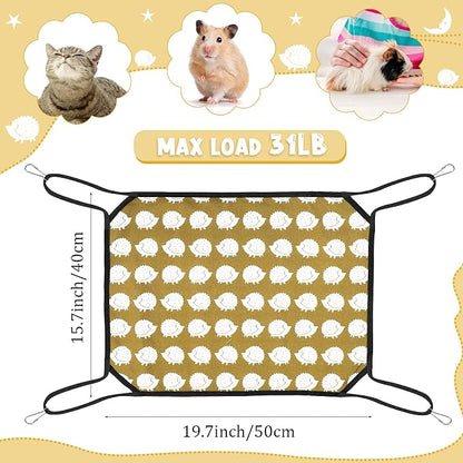 Shappy 5 Pcs Pet Hammock for Cage Hanging Pet Hammock Bed - Image 2