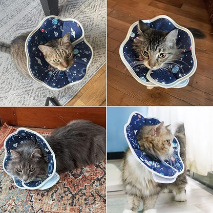 Soft Cat Cone, Adjustable Recovery Collar After Surgery to Prevent Licking Wound - Image 6