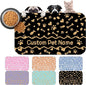 Personalized Dog Cat Mat with Name Photo Custom Placemat Feeding Mats by MYESCUSTOM