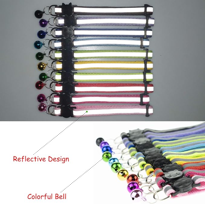 Breakaway Reflective Nylon Cat Collars - Image 4